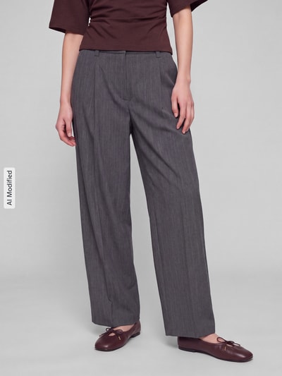 OPUS PANTS Regular Fit Gerade Hose mit Viskose-Anteil Modell 'Moira Bloom' Mittelgrau 4