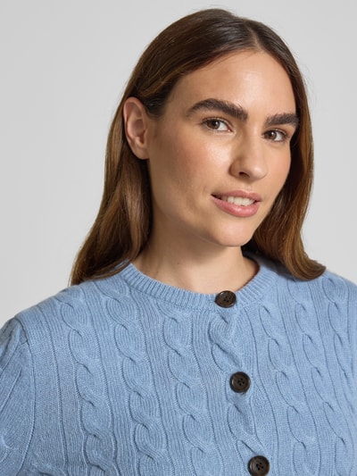 Christian Berg Woman Selection Kurtka z dzianiny z mieszanki wełny z fakturowanym wzorem Szaroniebieski 3