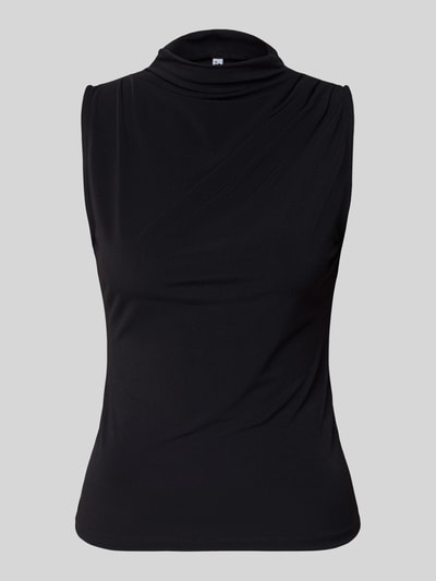 Produktfoto, Shaped Fit Shirt zonder mouwen Model 'MADISON' van Pieces, look: effen, pasvorm: shaped fit, applicatie met labelstitching, hooggesloten hals, mouwvorm: mouwloos.