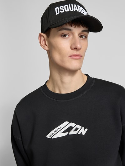 Dsquared2 Basecap mit Label-Stitching Black 1