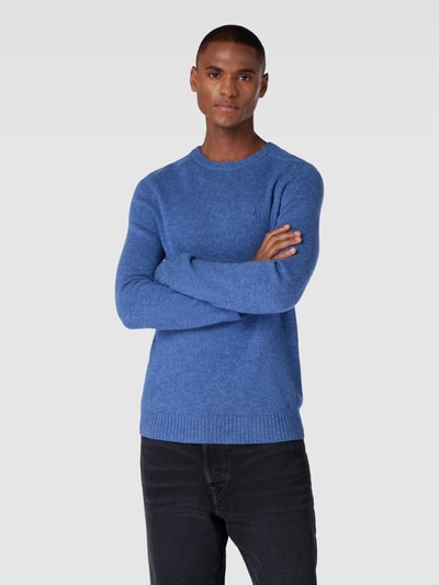 MCNEAL Strickpullover aus Lammwolle Royalblau meliert 4
