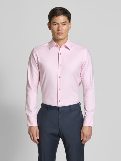 BOSS Slim fit zakelijk overhemd van een mix van katoen en elastaan Lichtroze - 4