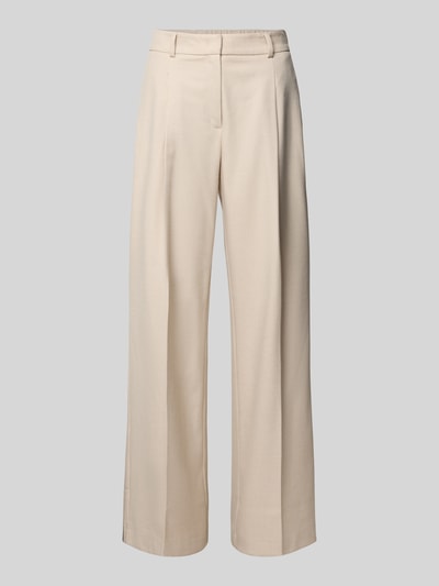 Someday Stoffen broek met bandplooien, model 'Catsby' Beige gemêleerd - 2