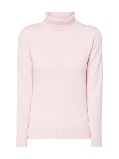 S.Marlon Rollkragen-Pullover aus Kaschmir  Rosa 2