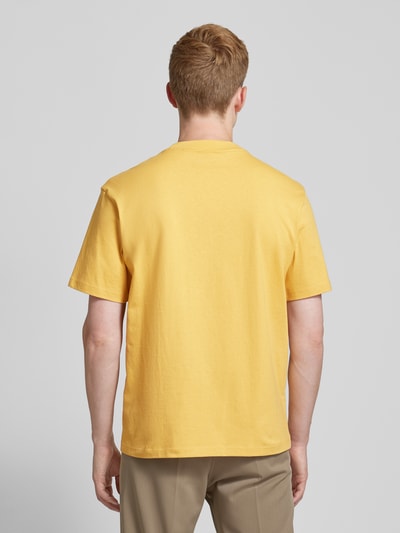 HUGO T-Shirt mit Label-Print Modell 'Dapolino' Gelb 5