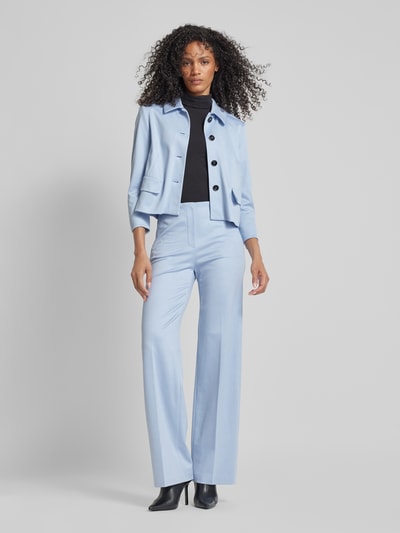 Marc Cain Straight Leg Anzughose mit Label-Applikation Hellblau 1