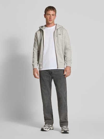 Superdry Sweatjack met capuchon Lichtgrijs - 1