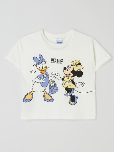Mango T-Shirt mit Disney©-Print Modell 'Besties' Offwhite 1