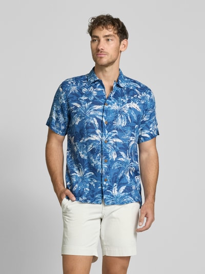 Polo Ralph Lauren Koszula lniana o kroju classic fit z rękawem o dł. 1/2 Królewski niebieski 4