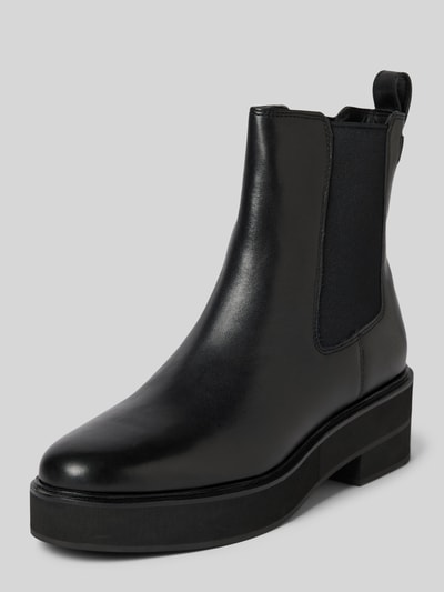 Lauren Ralph Lauren Chelsea boots van leer met treklus, model 'ADRIANNA' Zwart - 1