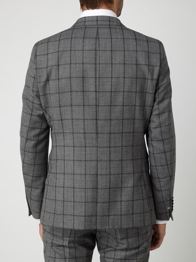 Strellson Marynarka na 2 guziki o kroju slim fit w kratę windowpane Średnioszary 5