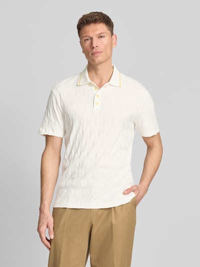 HUGO Regular Fit Poloshirt aus reiner Baumwolle Modell 'DUNIK' Offwhite 4
