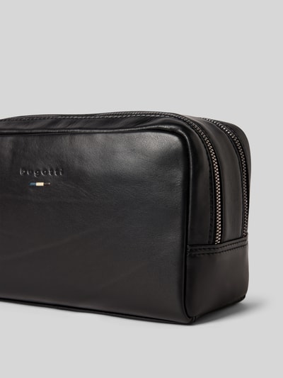 bugatti Kulturbeutel mit Label-Detail Modell 'Romeo' BLACK 2