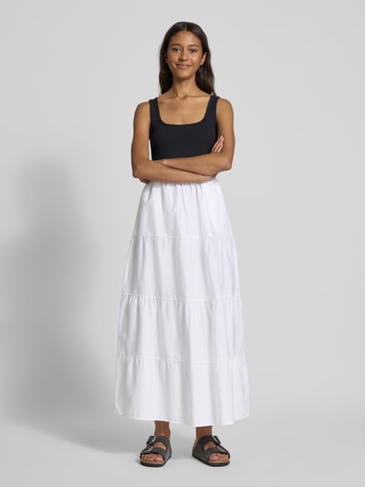 Noisy May Maxirock im Stufen-Look Modell 'FREJA' Weiss 1