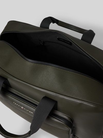 Tommy Hilfiger Weekendtas in leerlook Donkergroen - 5