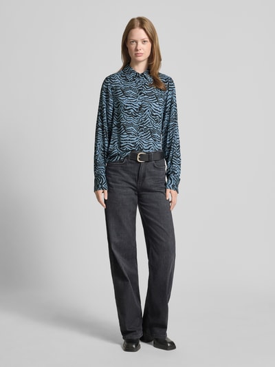 Scotch & Soda Bluzka koszulowa z listwą guzikową Ciemnoniebieski 1