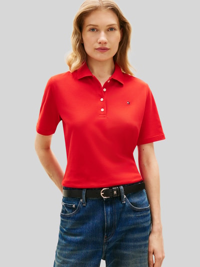 Tommy Hilfiger Regular Fit Poloshirts aus Baumwoll-Mix Rot 4