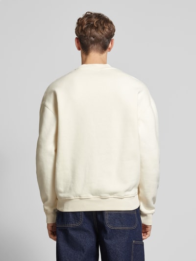 BLKVIS Sweatshirt mit Label-Stitching Offwhite 5