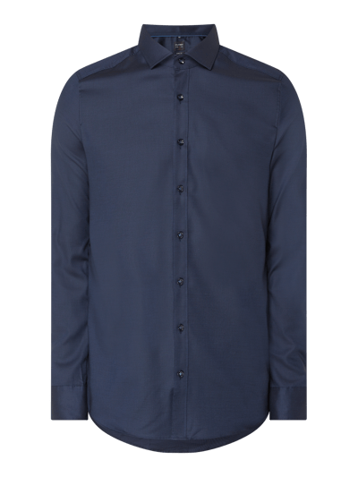 OLYMP Level Five Slim fit zakelijk overhemd met stretch  Marineblauw - 2