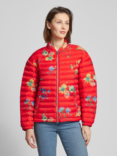 Fuchs Schmitt Steppjacke mit floralem Print Rot 4