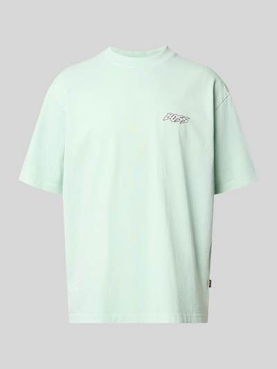 BOSS Orange Regular Fit T-Shirt aus reiner Baumwolle Modell 'SURFWASH' Tuerkis 2