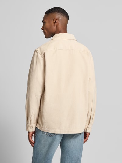 SELECTED HOMME Regular fit overhemdjack van puur katoen, model 'REGTATE' Offwhite - 5