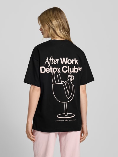 ANOTHER COTTON LAB Oversized T-Shirt mit Label-Print Anthrazit 5