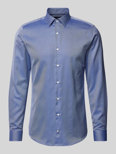 JOOP! Slim Fit Business-Hemd mit Kentkragen Bleu 2