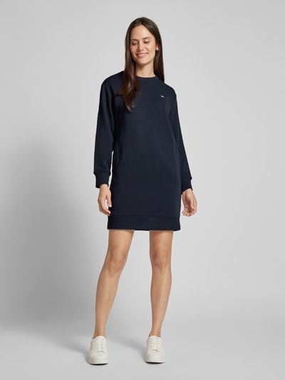 Gant Sweatjurk met labelstitching Donkerblauw - 1