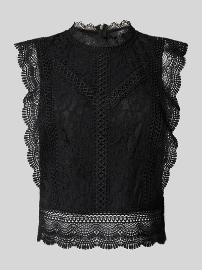Only Regular Fit Blusentop ohne Ärmel Modell 'KARO' Black 2