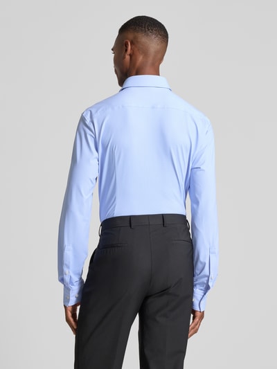 HUGO Koszula biznesowa o kroju slim fit z materiału ze streczem model ‘KENNO’ Błękitno-niebieski 5