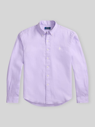 Polo Ralph Lauren Relaxed Fit Freizeithemd aus reinem Leinen Lila 2