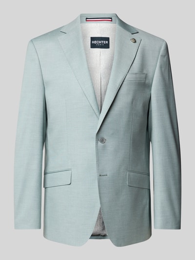 HECHTER PARIS Regular fit 2-knoops colbert met klepzakken, model 'X-Tension' Turquoise - 2