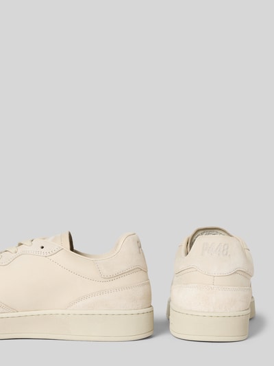 P448 Sneaker aus Leder mit Schnürung Modell 'VERT 1' Beige 2