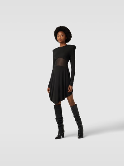 Alexandre Vauthier Minikleid mit semitransparentem Einsatz Black 1