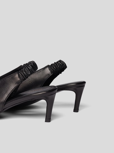 Anine Bing Sling-Pumps aus Leder Schwarz 3