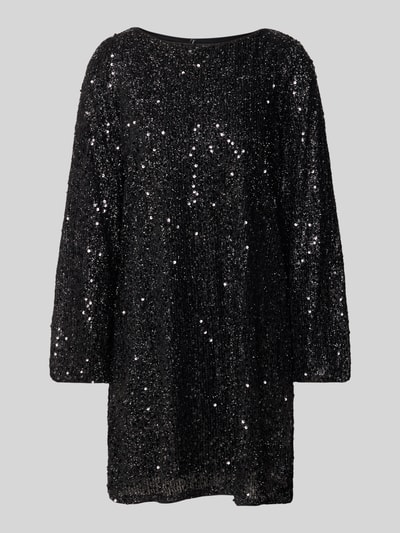 VERO MODA Soepele avondjurk met pailletten, model 'NAJA' Zwart - 2