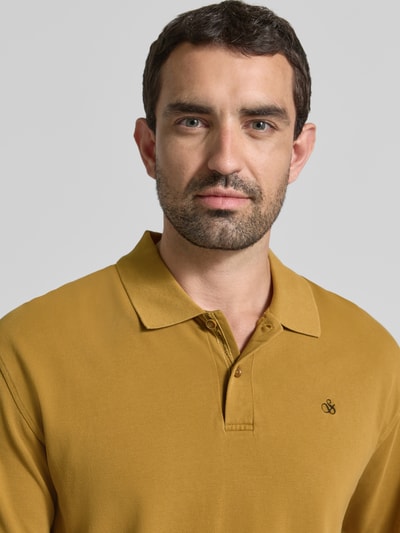 Scotch & Soda relaxed fit poloshirt met gestikt logo Cognac - 3