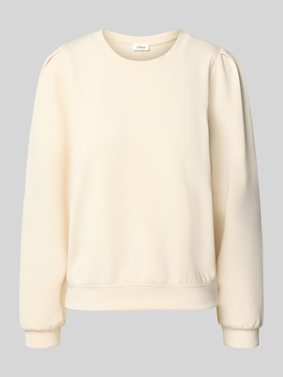 s.Oliver RED LABEL Regular Fit Sweatshirt aus Modal-Mix Offwhite 2