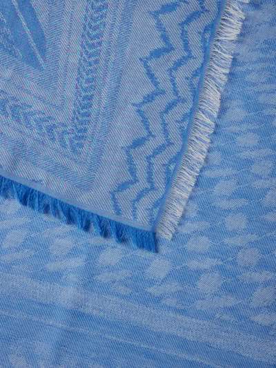 Lala Berlin Schal mit Muster-Mix Blau 3
