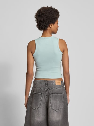 Review Tanktop met labelstitching Bleu - 5
