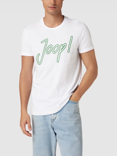 JOOP! Collection T-shirt met labelprint Wit - 4