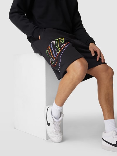 Nike Shorts mit Label-Stitching Black 3
