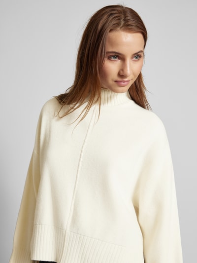 Ivy Oak Gebreide pullover met ribboorden, model 'KAREEN' Offwhite - 3