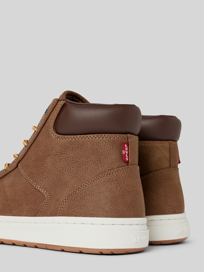 Levi’s® Acc. Sneakers met vetersluiting, model 'PIPER MID' Middenbruin - 2