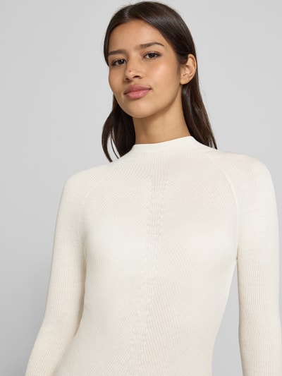 BOSS Golf o kroju regular fit z czystej, żywej wełny model ‘FOLIORA’ Złamany biały 3