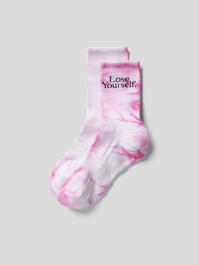 Rabanne Socken im Batik-Look Rose 1