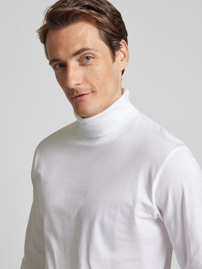 RAGMAN Longsleeve mit gerippten Abschlüssen Weiss 3