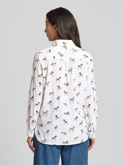 Barbour Relaxed fit blouse met lange mouwen van katoenmix, model 'SAFARI' Wit - 5