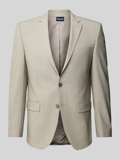 HECHTER PARIS Slim fit colbert met paspelzak op de borst Beige - 2